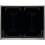 AEG IKE74451XB Elektro-Kochfeld / 70 cm / Glasfarbe Schwarz / Induktionskochfeld mit Hob²Hood-Funktion / autarkes Kochfeld / E