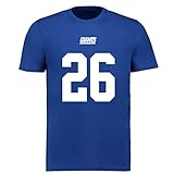 Fanatics NFL New York Giants Saquon Barkley #26 Name Number Shirt Jersey Trikot (XL)