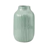 Butlers Hanami Vase Ø 13 cm, Höhe 23cm in Minze - japanische Blumenvase als Deko - Rundes Gefäß aus D