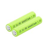 THENAGD 1.2v AAAA 600mah Am6 Lr61 NI-Mh Nimh Batterien, Wiederaufladbar für Uhr Led Taschenlampe Mini Fan 2p