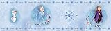 AG Design Olaf mit ELSA und Anna, Frozen 2, Disney, dekorative Wandbordüre für Kinderzimmer, 5 m x 14 cm, WBD 8156, Blau, 0,1