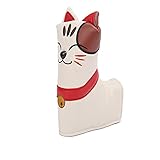 Lucky Cat PU Kopfbedeckung, Cat Lucky Ball Club Cat Lucky Ball Putter Kopfbedeckung für L Typ Putter Modelle Ersatz für Ball Putter Kopfbedeckung