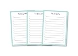 3er Set To-Do-Liste „Türkis“ | DIN A6 | 50 Blatt Block | Ideal als Notizblock, Terminplaner & Tagesp