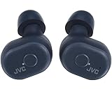 JVC HA-A10T-AU Truly Wireless In-Ear Bluetooth Kopfhörer mit Memory Foam Ohrstücken, Farbe Indigo-Blue (Wasserfest IPX5, 4 + 10 Std. Akkulaufzeit)