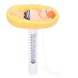 Schwimmendes Thermometer, Spa-Thermometer Schwimmendes bruchfestes Gehäuse für Schwimmbad für Badewasser und Whirlp