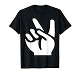 World Peace Love Hand Schild Kindness Einheit 60er Jahre Retro T-S