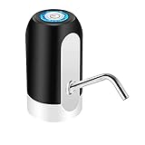Water Dispenser 5 Gallon, Water Bottle Pump USB Charging Automatic Electric Water Dispenser Auto Switch (Black)