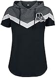Star Wars Darth Vader Frauen T-Shirt schwarz/grau meliert L 100% Baumwolle Fan-Merch, F