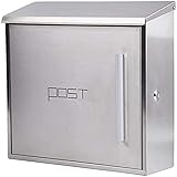 ZHEYANG Briefkasten Postkasten Sicherheits-Schließfach Wandmontierter Edelstahl-Briefkasten, der vertikalen Briefkasten verschließt Moderner Briefkasten Paketkasten Drop Box Model:G01118