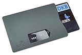 3X RFID Schutzhülle Kreditkartenhülle Stabil NFC Blocker für Ausweis, Scheckkarten, Bankkarten sicherer Schutz vor Datenklau (Grau)