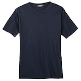 Kitaro Basic T-Shirt dunkelblau Herren in Übergröße, XL Größe:4XL