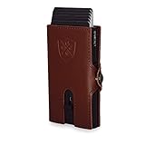 LENEWALD - The Slim Wallet Geldbörse I Kreditkartenetui Mini Wallet mit Münzfach/Kartenfach Kartenhalter I RFID Schutz I Geldbeutel für Karten & Scheine Echtes Leder I B