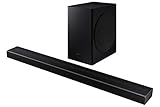 Samsung HW-Q60T Soundbar - 360 W, 5,1 Ch, kabelloser Subwoofer, Dolby Digital 5.1, DTS Virtual:X, Q-Symphony und Acoustic Beam-Technolog