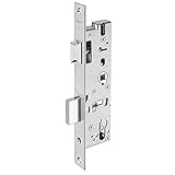 WILKA 143825 Rohrrahmenschloss 92 mm Entfernung - 8 mm Nuss - 24 x 245 mm Edelstahl-Stulp - 25 mm Dorn - 1-tourig - links &