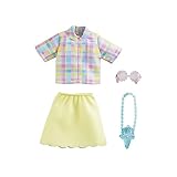 Mattel Barbie Fashion Pack Bluse mit gelbem Rock GWC27 / GRB97