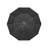 Outdoor-Regenbekleidung Regenschirm Automatischer Windschutz Große Verstärkung Faltregen und Regen Dual-Use (Color : A)