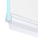 MAALIMA - 1x Duschtür Dichtung, Duschdichtung, Seal, 100 cm lange Gummilippe - für 6mm, 7mm, 8mm Glasdicke - Duschleiste mit Wasserabweiser, Spritzschutz an der Dichtung für Duschwanne (1x 100 cm)