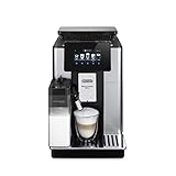 De'Longhi PrimaDonna Soul Perfetto ECAM 612.55.SB Kaffeevollautomat mit LatteCrema Milchsystem & Bean Adapt Technologie, EXKLUSIV BEI AMAZON, 18 Rezepte, mit Farbdisplay & App-Steuerung, silb