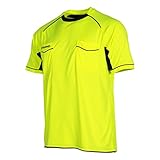 Stanno Bergamo Schiedsrichter Trikot Kurzarm | Schiedsrichter Trikot für Damen und Herren (größe XS, gelb, Regular fit)