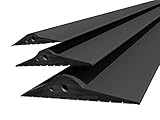 DQ-PP GARAGENTOR DICHTUNG | 2,5m | 15mm x 80mm | schwarz | Bodenabdichtung aus EPDM | Gummidichtung | Garagendichtung | Gummischwelle | Türschwellendichtung Bodenp