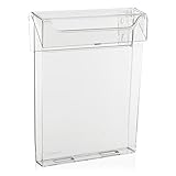 Wetterfeste Prospektbox/Prospekthalter mit Deckel (auch für den Aussenbereich) (DIN A4)