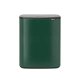 Brabantia Mülleimer, Stahl, Pine Green, 60 L