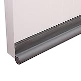Doorstops Tür-Zugluftstopper, Wetterschutz, Türfeger, Verstellbar, Unter Der Tür, Zugluft, Isolator, Dichtungsstreifen, Haus-Akustikschaum (Color : Gray)