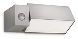 Philips Ecomoods IR-ES-Wandaussenleuchte Border 1-flammig mit Bewegungsmelder 23 W, hellgrau 169438716