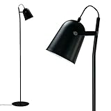mokebo® Stehlampe 'Die Erleuchtete' LED-fähig, Lampe, Bogenlampe oder Leselampe, Designed in Denmark | Mattschwarz M