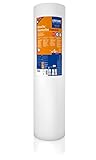 KlimaTec Thermovlies Tapeten Premium Weiß 10m x 0.75m Thermo Vliestapete Wärmedämmung Wand und Deck
