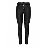 JACQUELINE de YONG Female Skinny Fit Jeans JDYNew Thunder HW beschichtet Knopf S34Black