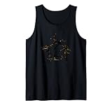 Basketball Ball is Life Smashing the Wall Abstrakte Linien Tank Top