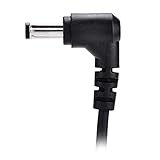 BITHEOUT D-Tap-Steckeradapter, Kunststoff-D-Tap-Adapterkabel, DC 5,5 x 2,5 mm Schwarzkamera D-Tap-Steckeradapter B-Typ-Stecker zum rechten Winkel für V-Mount-Batterie Anton B