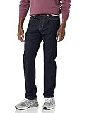 Amazon Essentials Gerade geschnittene High Stretch dnu Jeans, Leicht Ausgespült, 36W / 30L