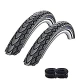 2 x Schwalbe Marathon Mondial Fahrrad Reifen Reflex 50-559 + 2 Schläuche SV13