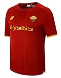 New Balance AS Roma Heimspiel-Trikot mit kurzen Ärmeln Saison 2021/22, Unisex