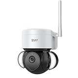 Sicherheitskamera für den Außenbereich, 5 MP, Ultra-HD-Flutlicht, PTZ-Kamera, 2-in-1 Tuya Alexa-Cloud-Überwachung, Zwei-Wege-Mikrofon, Cam-Bewegungserkennung, 2,4 G WLAN-Kamera mit farbiger N