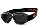 HELLY® - No.1 Bikereyes® | Motorradbrille, Bikerbrille | winddicht, gepolstert, beschlagfrei, HLT® Sicherheitsglas nach DIN EN 166 | TOP Tragegefühl bei langen Ausfahrten | Motorradbrille: 1331b