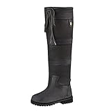 SEEGOU Frauen Retro Hohe Stiefel Kordelzug Flache Slip-on Stiefeletten Damens Runde Zehe Winterstiefel Warme Schneestiefel Mode Stiefel Herbst Winter Plateau Boots Rutschfest G