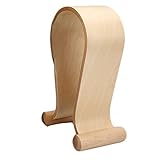 Pkfinrd Kopfhöreraufhänger Klassiker Holz Kopfhörer Headset Stand Ohrhörer Halter Walnussaufhänger Headset Anzeige Kopfhöreranzeige (Color : Brown, Size : One Size)