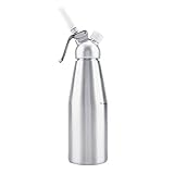 XQAQX Dessert-Tool,Tragbarer Schäumer,Sahnespender,1000ml Tragbarer Aluminium-Schlagsahne-Spender Schäumer Dessert-T