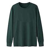 Männer T-Shirt Langarm Full Winter Herbst Big XXXXL Casual Plain T-S