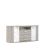 Wohnorama Jugendzimmer Sideboard Rondino inkl LED-Beleuchtung by