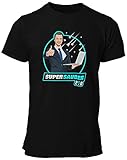 T Shirt: Gernot Blümel und Sein Laptop SUPERSAUBER 2.0 (schwarz, S, s)