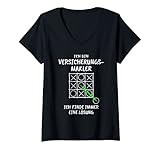 Damen Versicherungsmakler T-Shirt mit V