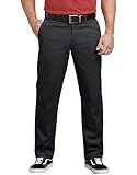 Dickies Herren Flex Active Waist Washed Chino Regular Taper Fit Hose, Schwarz abgespült, 38W / 32L