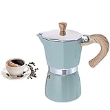 NMTUHAO 300 ml Moka Herd Espresso Maker, Tragbare Aluminium Herd Kaffeemaschine Mokka Perkolator Maker Topf für Outdoor Familie H