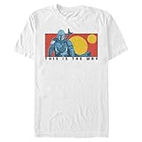 Star Wars Men's The Way Short Sleeve T-Shirt, White, XL