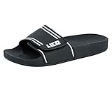 Lico COAST V Unisex Erwachsene Badeschuhe, Schwarz/ Weiß, 42 EU