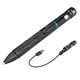 OLIGHT OPEN 2 Stiftlampe Kugelschreiber mit EDC Taschenlampe 120 Lumen 16 Meter Reichweite, Wiederaufladbare Stiftlampe mit USB-C Kabel, Perfekt für den Alltag, Patrouille, R